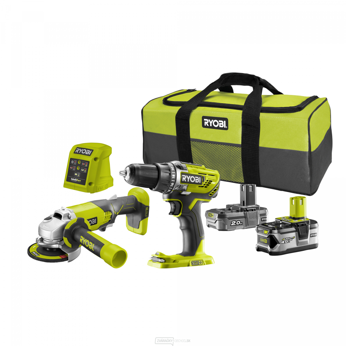 RYOBI R18DDAG-242S - 18 V set