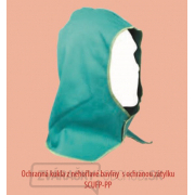 Ochranná kukla z nehorľavej bavlny PROBAN s ochrannou zátylku (zelená) gallery main image