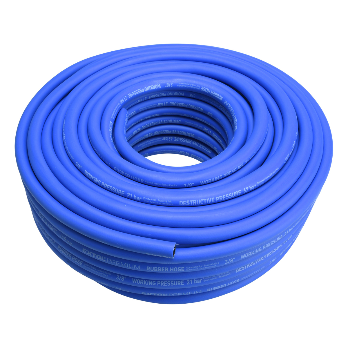 EXTOL PREMIUM Hadica vzduchová, guma, 3/8"(9/15mm), 50m 8865145