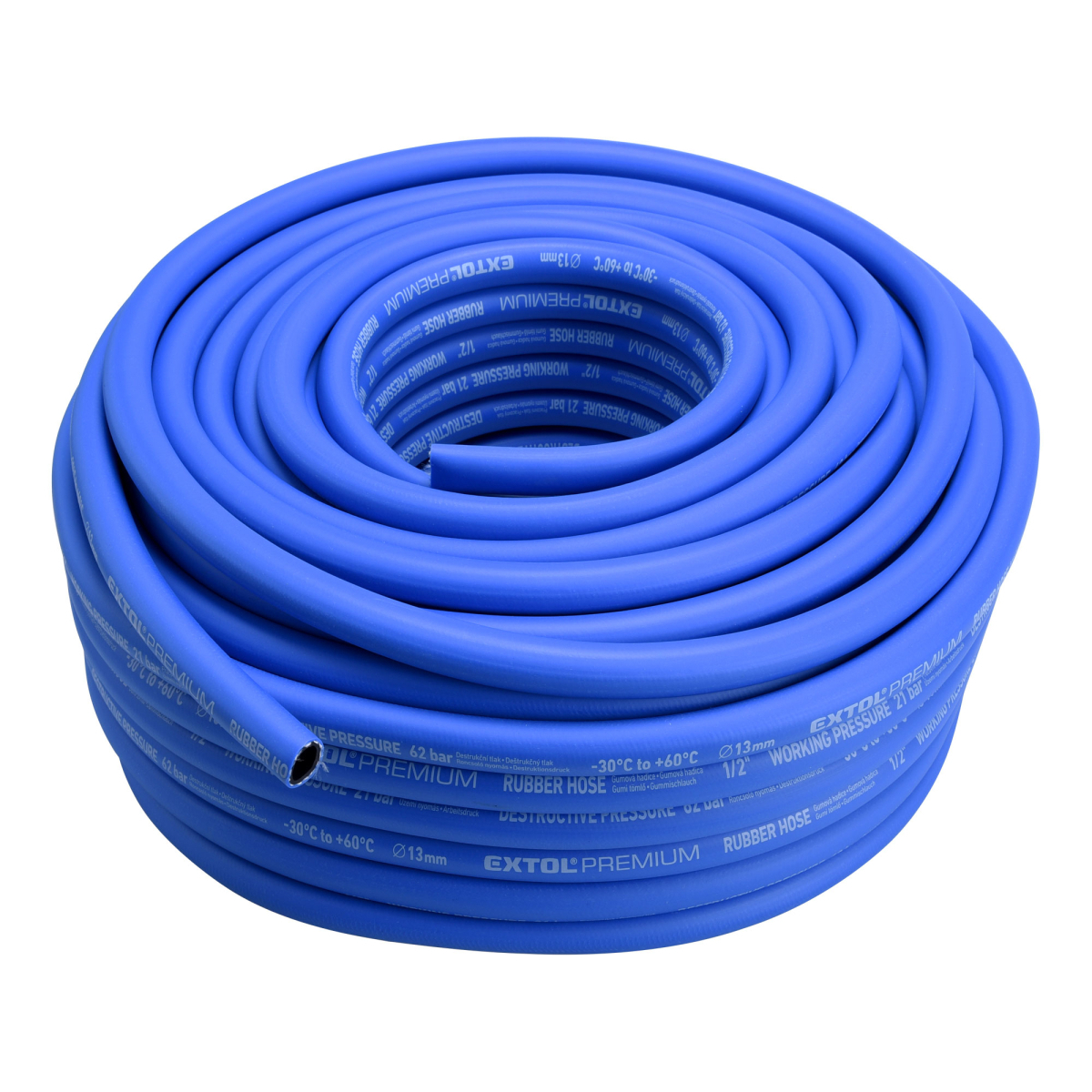 EXTOL PREMIUM Hadica vzduchová, guma, 1/2"(13/19mm), 50m 8865146