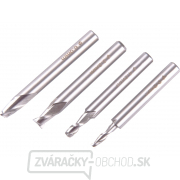 Frézy stopkové, sada 4ks, ∅3,2-4-6-6,3mm Frézy stopkové, sada 4ks, ∅3,2-4-6-6,3mm gallery main image
