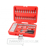 Hlavice nástrčné, sada 57ks, CrV, 1/4 Hlavice nástrčné, sada 57ks, CrV, 1/4