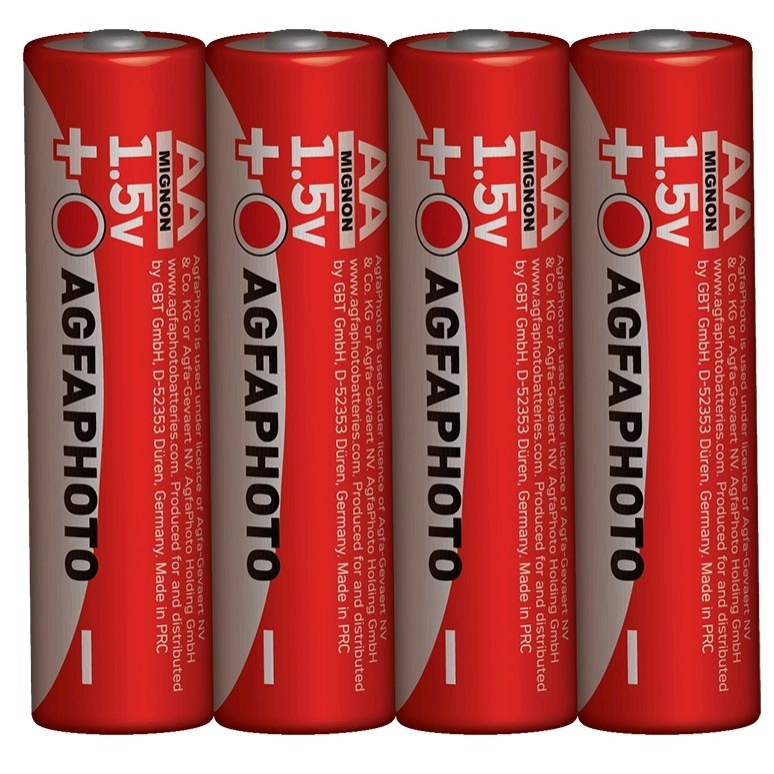 AgfaPhoto zinková batérie AA, shrink 4ks