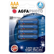 AgfaPhoto Power alkalická batéria LR03/AAA, blister 4ks AgfaPhoto Power alkalická batéria LR03/AAA, blister 4ks gallery main image