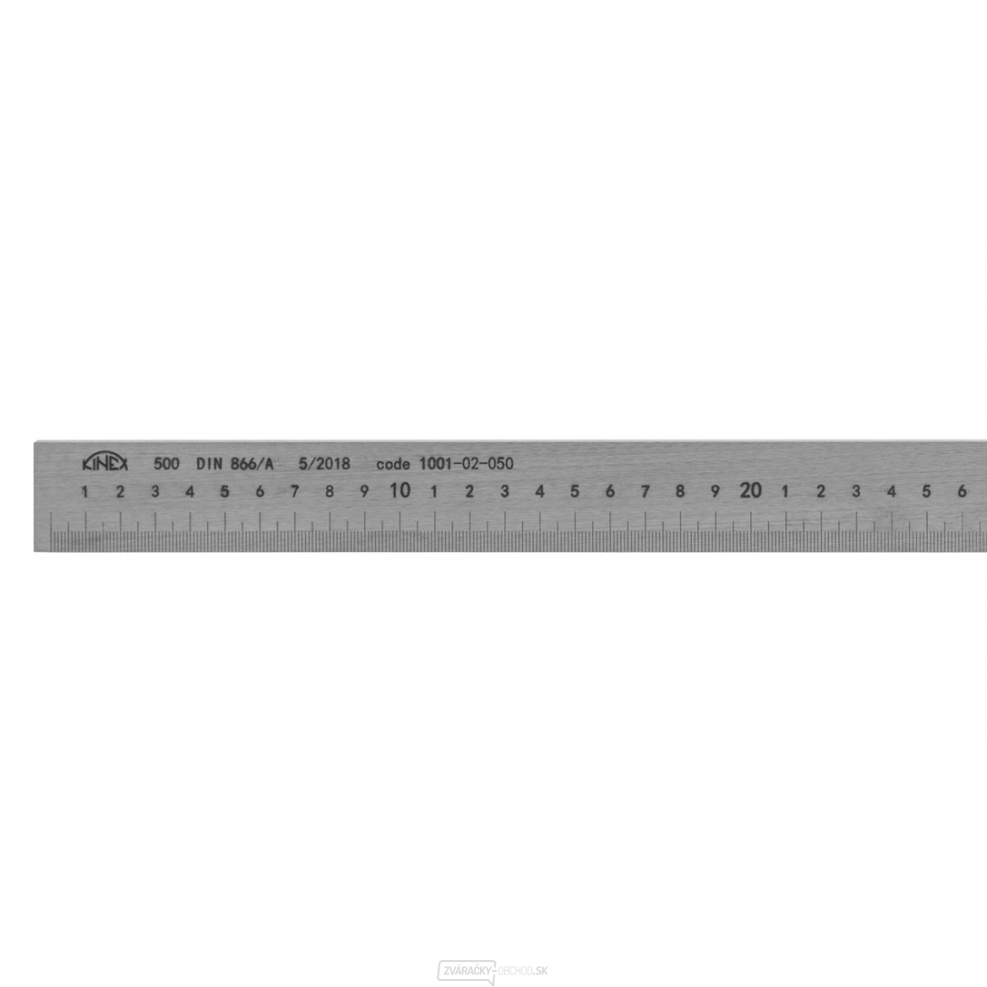 Mierka bez povrchovej úpravy 1000 mm s presahom KINEX, DIN 866/A
