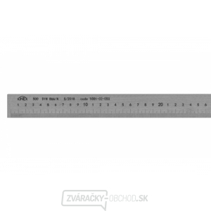 Mierka bez povrchovej úpravy 1000 mm s presahom KINEX, DIN 866/A Mierka bez povrchovej úpravy 1000 mm s presahom KINEX, DIN 866/A gallery main image