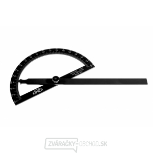 Uhlomer oblúkový KINEX BLACK COAT 180 °, 120x200 mm Uhlomer oblúkový KINEX BLACK COAT 180 °, 120x200 mm