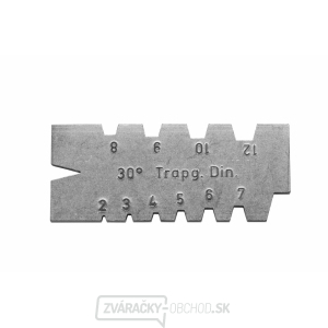Šablóna pre závity - Trapéz 2-12mm, 30 ° KINEX