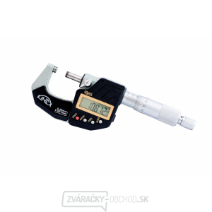 Digitálny mikrometer strmeňový KINEX ABSOLUTE ZERO, 0-25 mm, 0,001mm, DIN 863, IP 65