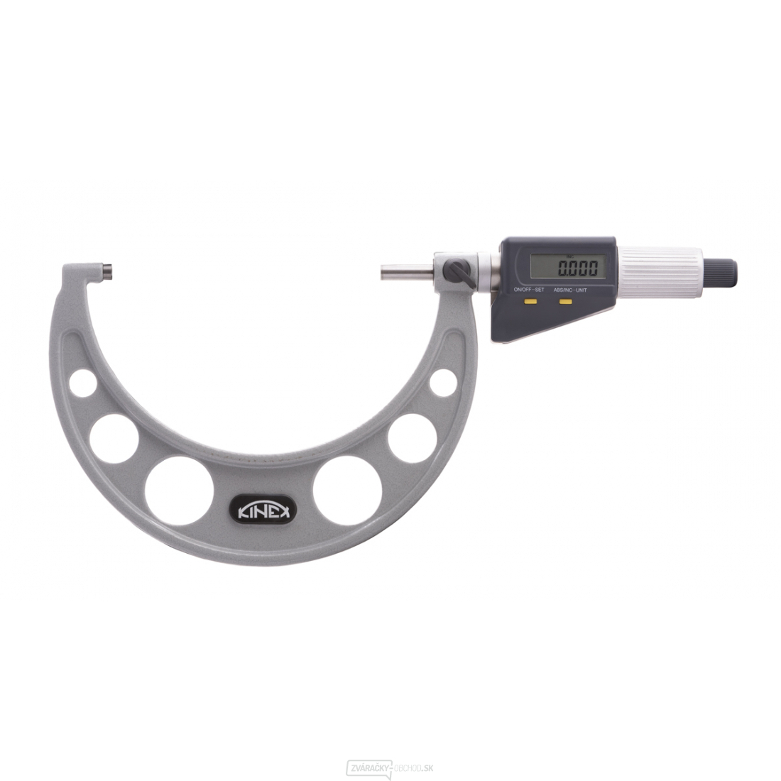 Digitálny mikrometer strmeňový KINEX 175-200 mm, 0,001 mm, DIN 863, IP 65