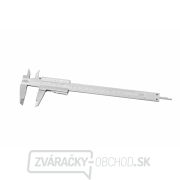 Posuvné meradlo KINEX 160 mm, 0,02 mm, aretácia tlačidlom, mm+inch, monoblok, ČSN 25 1238, DIN 862 gallery main image