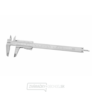 Posuvné meradlo KINEX 160 mm, 0,05 mm, aretácia tlačidlom, mm+inch, monoblok, ČSN 25 1238, DIN 862 Posuvné meradlo KINEX 160 mm, 0,05 mm, aretácia tlačidlom, mm+inch, monoblok, ČSN 25 1238, DIN 862