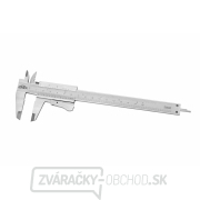 Posuvné meradlo KINEX 150 mm, 0,05 mm, aretácia tlačidlom, mm+inch, monoblok, ČSN 25 1238, DIN 862 gallery main image