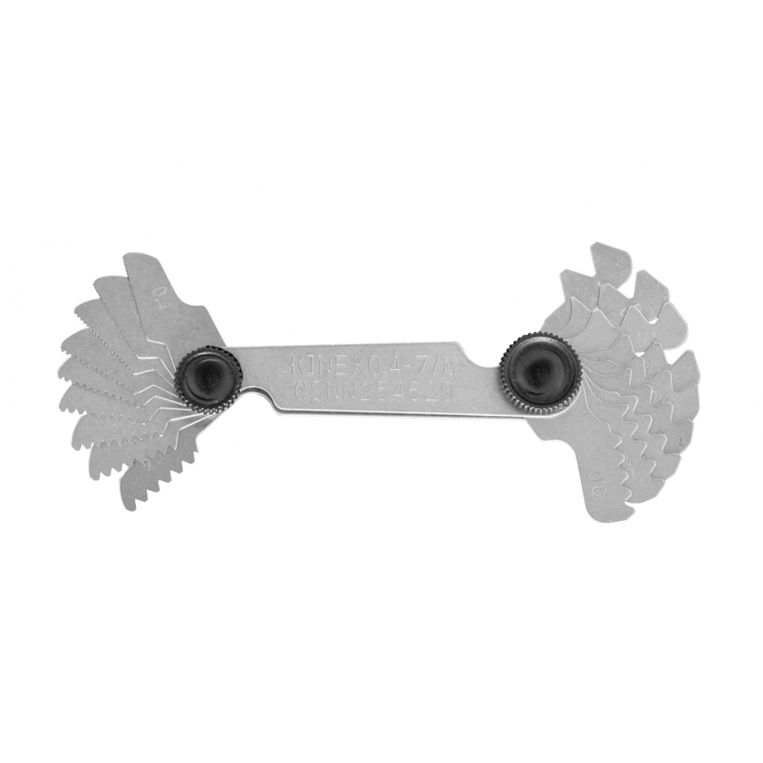 Mierky závitové KINEX Metrické 60 ° + Whitworth 55 ° + G