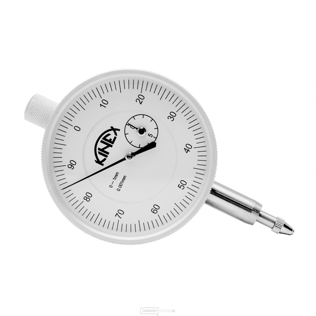 Úchylkomer číselníkový KINEX 0-1 mm/60 mm/0,001 mm, ČSN EN ISO 463, ČSN 25 1811, ČSN 25 1816