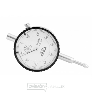 Úchylkomer číselníkový KINEX 0-10 mm/60 mm/0,01 mm, ČSN EN ISO 463, ČSN 25 1811, ČSN 25 1816 Úchylkomer číselníkový KINEX 0-10 mm/60 mm/0,01 mm, ČSN EN ISO 463, ČSN 25 1811, ČSN 25 1816 gallery main image