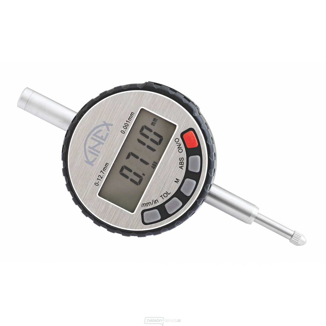 Úchylkomer číselníkový digitálny KINEX ABSOLUTE ZERO 0-12,7 mm/60 mm/0,001 mm, IP 54
