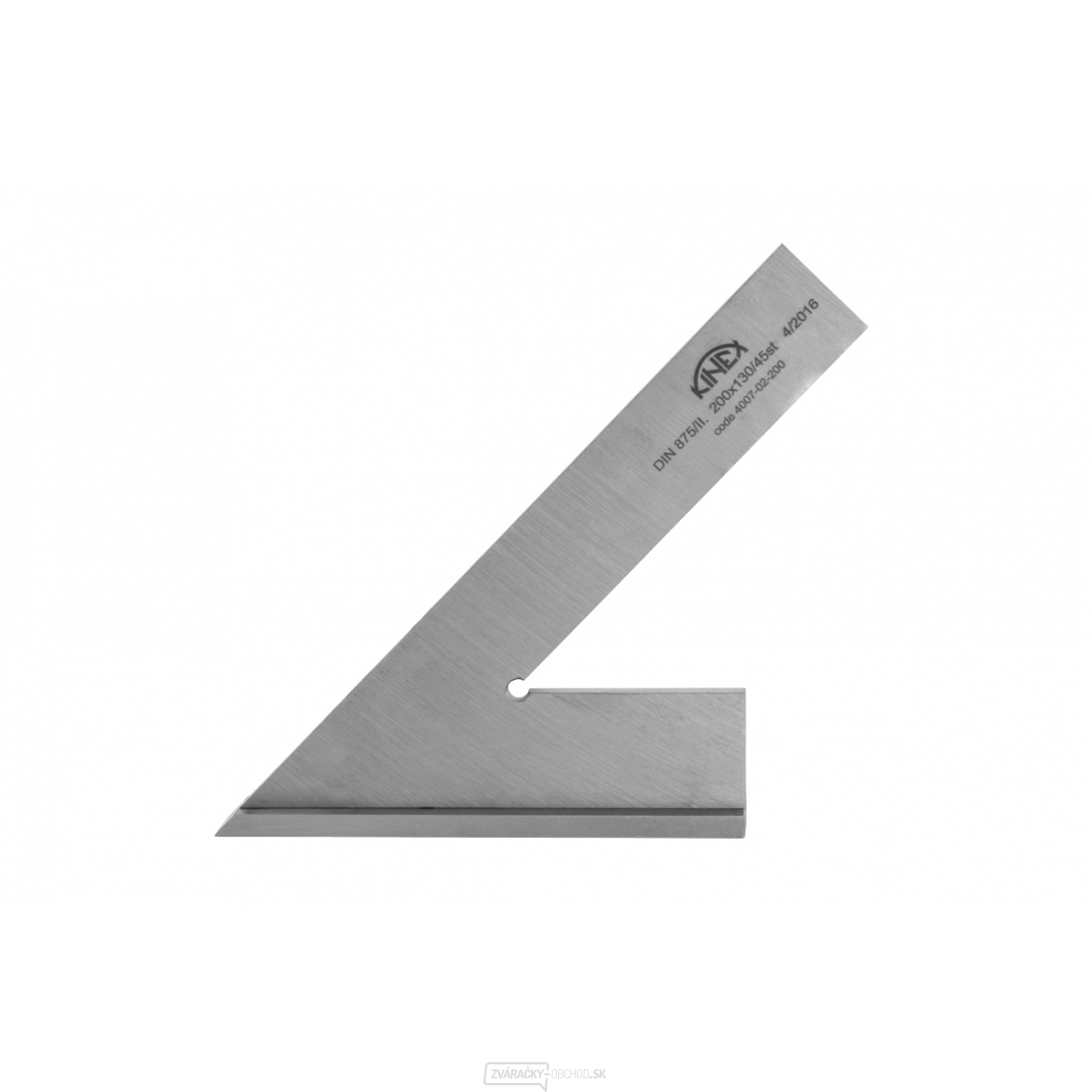 Uholník príložný 45 ° KINEX, 25x5 mm / 300x175 mm