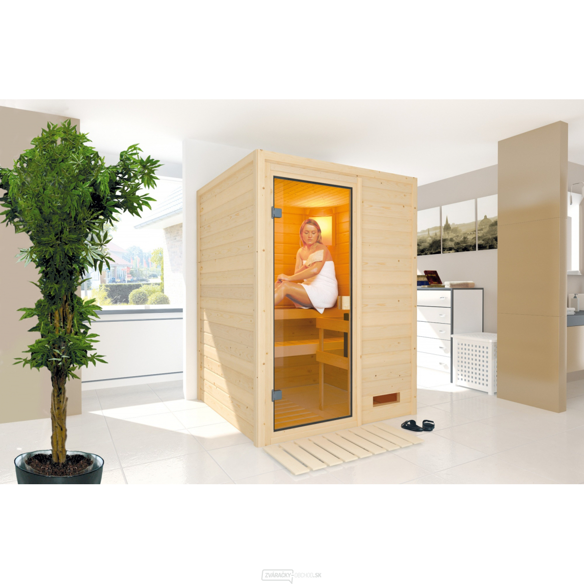 Fínska sauna KARIBU Svenja (53517)