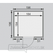 Fínska sauna KARIBU Torg (86187) tm. šedá Náhľad