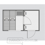 Fínska sauna KARIBU SKROLLAN 1 (86287) s predsieňou náhled