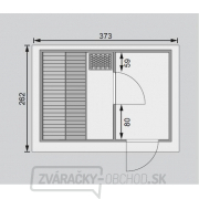 Fínska sauna KARIBU SKROLLAN 2 (86292) tm. sivá s predsieňou náhled