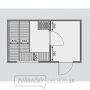Fínska sauna KARIBU SKROLLAN 3 (86308) s predsieňou náhled