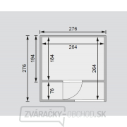 Fínska sauna KARIBU CUBEN (80796) s predsieňou Náhľad