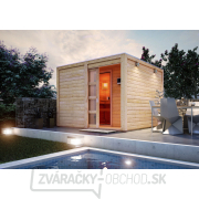 Fínska sauna KARIBU CUBEN (80796) s predsieňou gallery main image