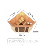 Fínska sauna KARIBU FLORA 1 (57003) Náhľad