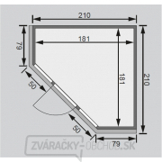 Fínska sauna KARIBU FLORA 1 (57003) náhled