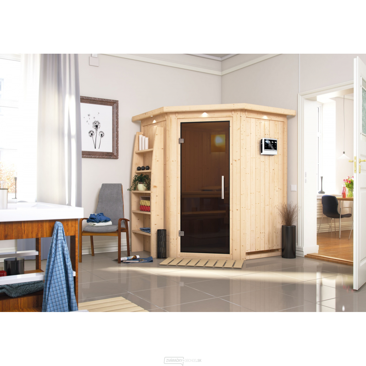 Fínska sauna KARIBU LARIN (75604)
