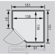 Fínska sauna KARIBU LARIN (75604) náhled