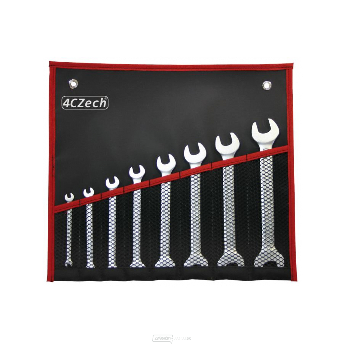 Sada kľúčov 8dielna, DIN 3110 vo vinylovom puzdre (4x5 - 18x19mm) (4SK-600-508)