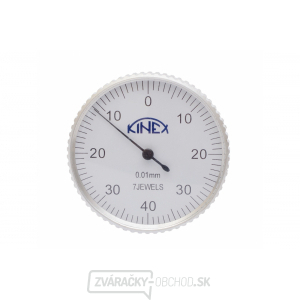 Odchýlkomer páčkový KINEX - vertikálne (± 0,8) / 40mm