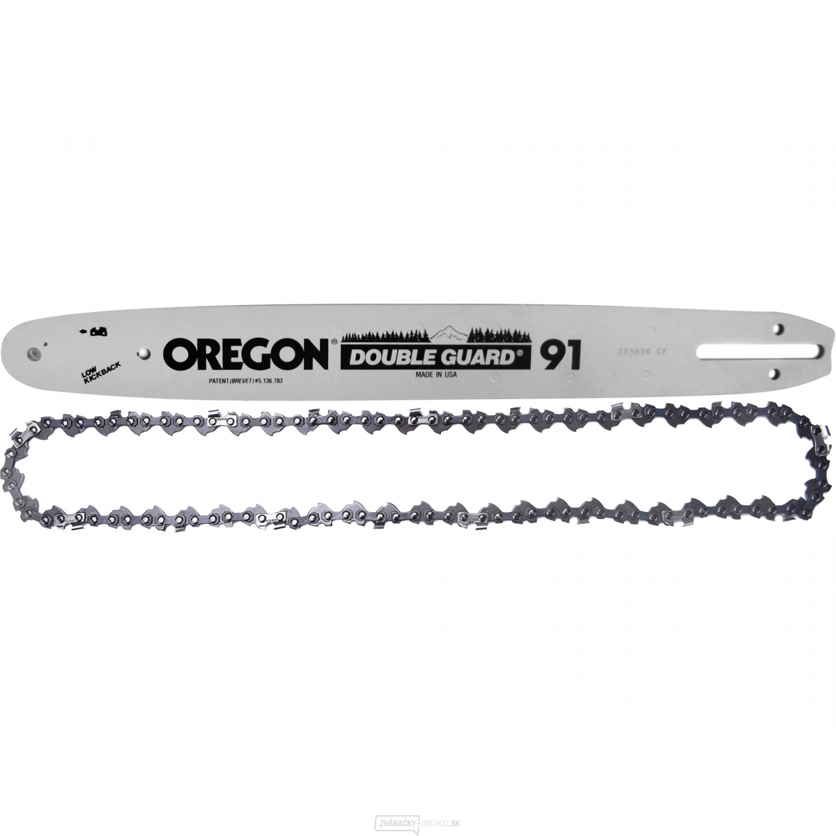 Reťaz a lišta náhradné, reťaz OREGON 91P045X, lišta 120SDEA041/515980