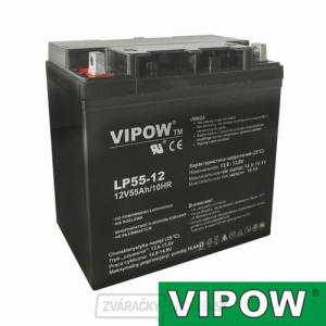 Batérie olovená 12V 55Ah VIPOW