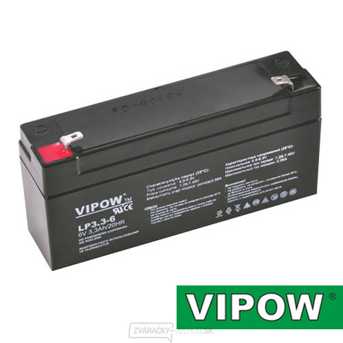 Batérie olovená 6V 3,3Ah VIPOW