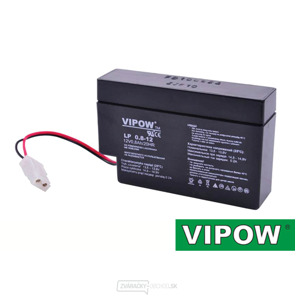 Batérie olovená 12V 0.8Ah VIPOW