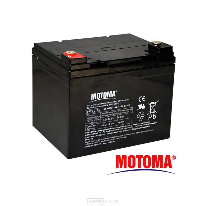 Batérie olovená 12V 33Ah MOTOMA