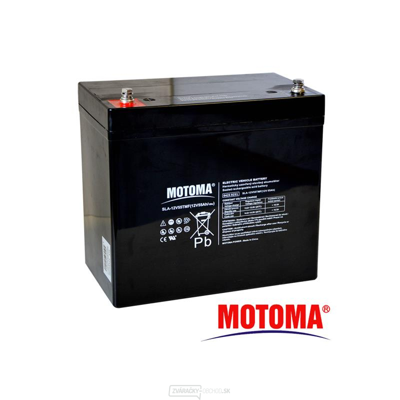 Batérie olovená 12V 55Ah MOTOMA pre elektromotory