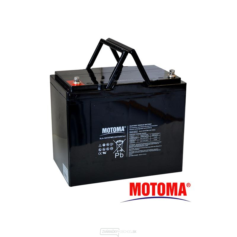 Batérie olovená 12V 75Ah MOTOMA pre elektromotory