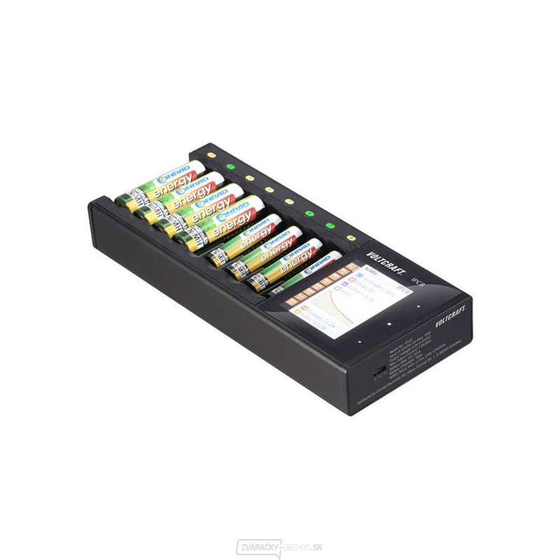 Nabíjačka akumulátorov VOLTCRAFT IPC-8 NiMH, NiCd, NiZn, Li-Ion, LiHV, LiFePO, AA, AAA, 14500, 1044