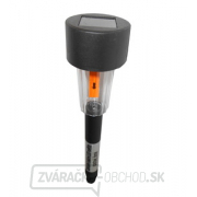 Záhradné solárne LED svetlo - plastové, čierne Záhradné solárne LED svetlo - plastové, čierne gallery main image