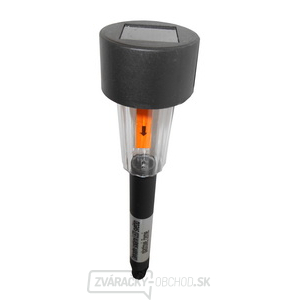 Záhradné solárne LED svetlo - plastové, čierne Záhradné solárne LED svetlo - plastové, čierne gallery main image