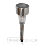 Záhradné solárne LED svetlo - nerez, strieborné Záhradné solárne LED svetlo - nerez, strieborné gallery main image