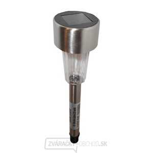 Záhradné solárne LED svetlo - nerez, strieborné Záhradné solárne LED svetlo - nerez, strieborné gallery main image