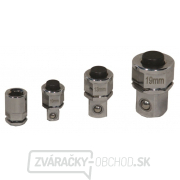 Adaptéry pre račňové kľúče, rozmery 1/4