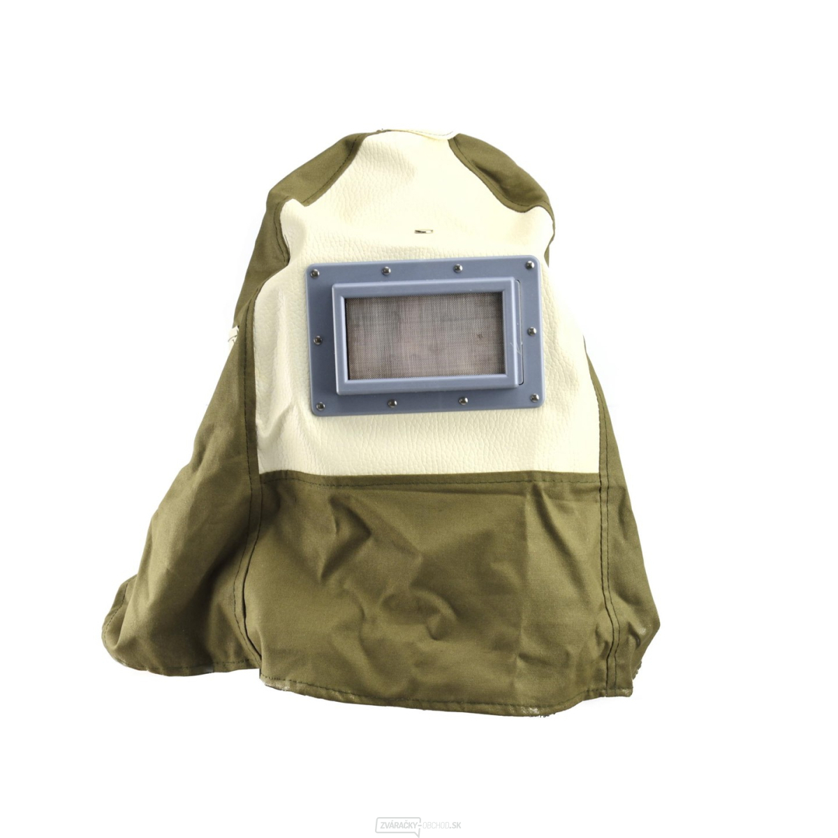 Ochranná maska s prilbou na pieskovanie