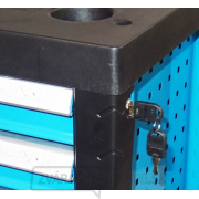 Vybavený montážny vozík s náradím, 6 zásuviek, 168 kusov - GEKO PREMIUM náhled